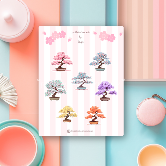 Sakura Bonsai Series: Sticker Sheet