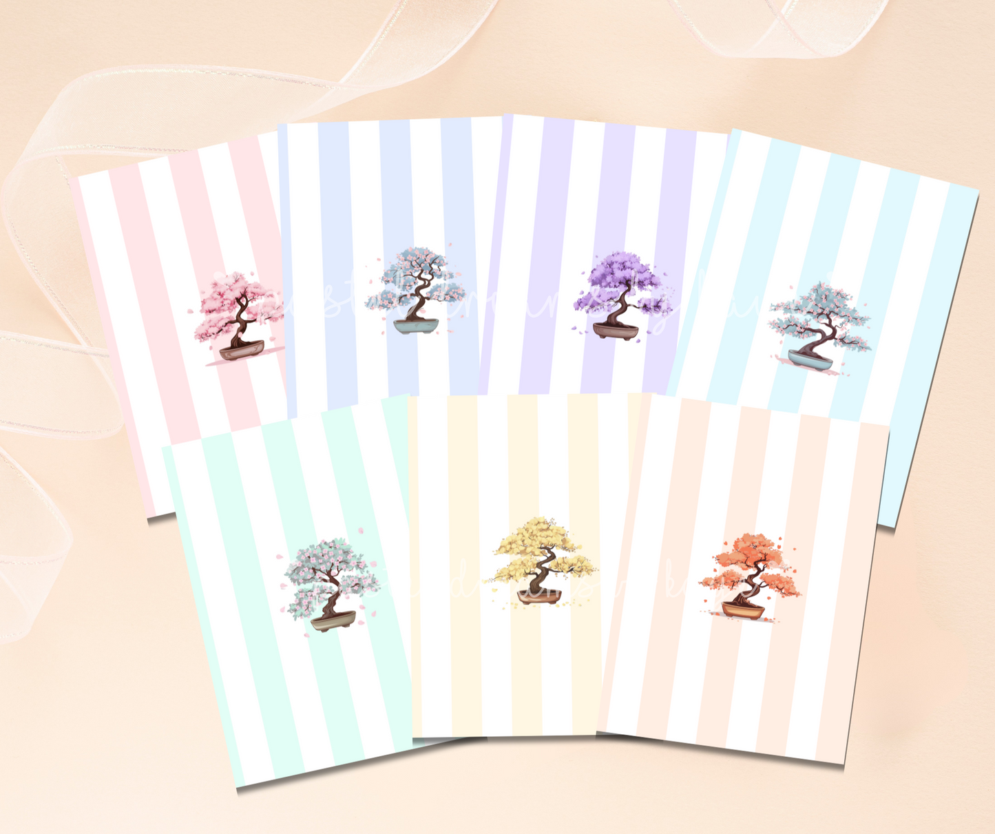 Sakura Bonsai Series: Greeting Card