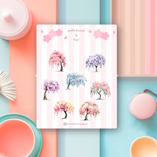 Sakura Tree Series: Sticker Sheet