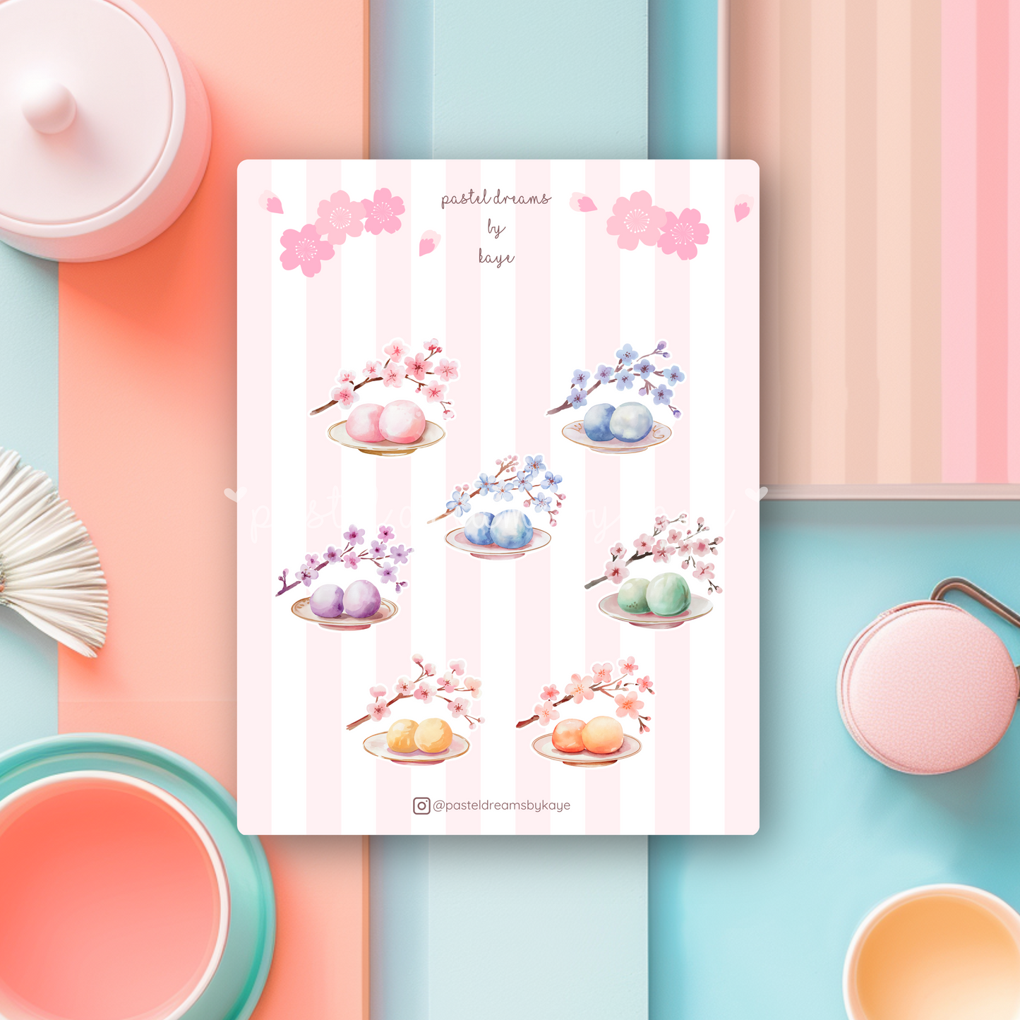 Sakura Mochi Series: Sticker Sheet